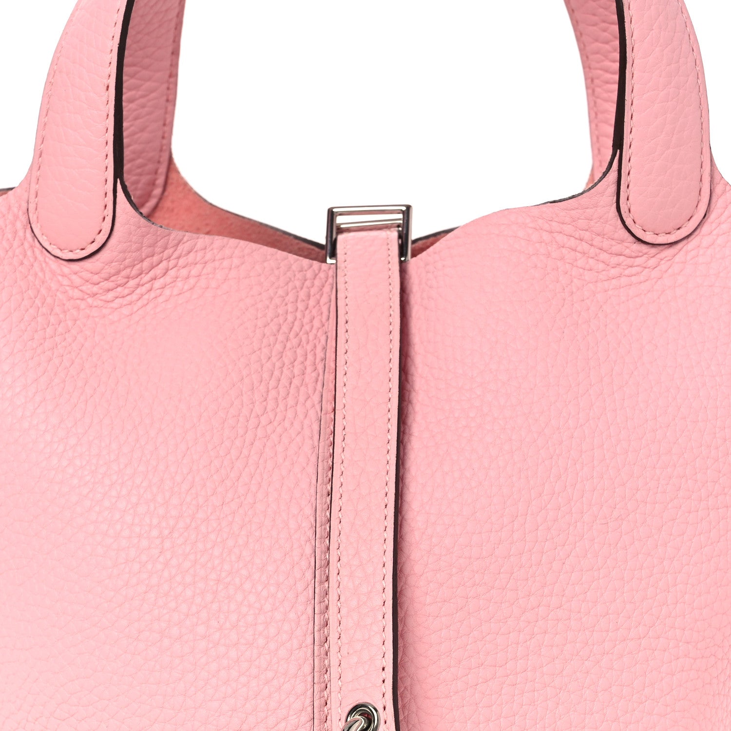 Hermes Taurillon Clemence Picotin Lock 18 PM Rose Sakura 8 of 12