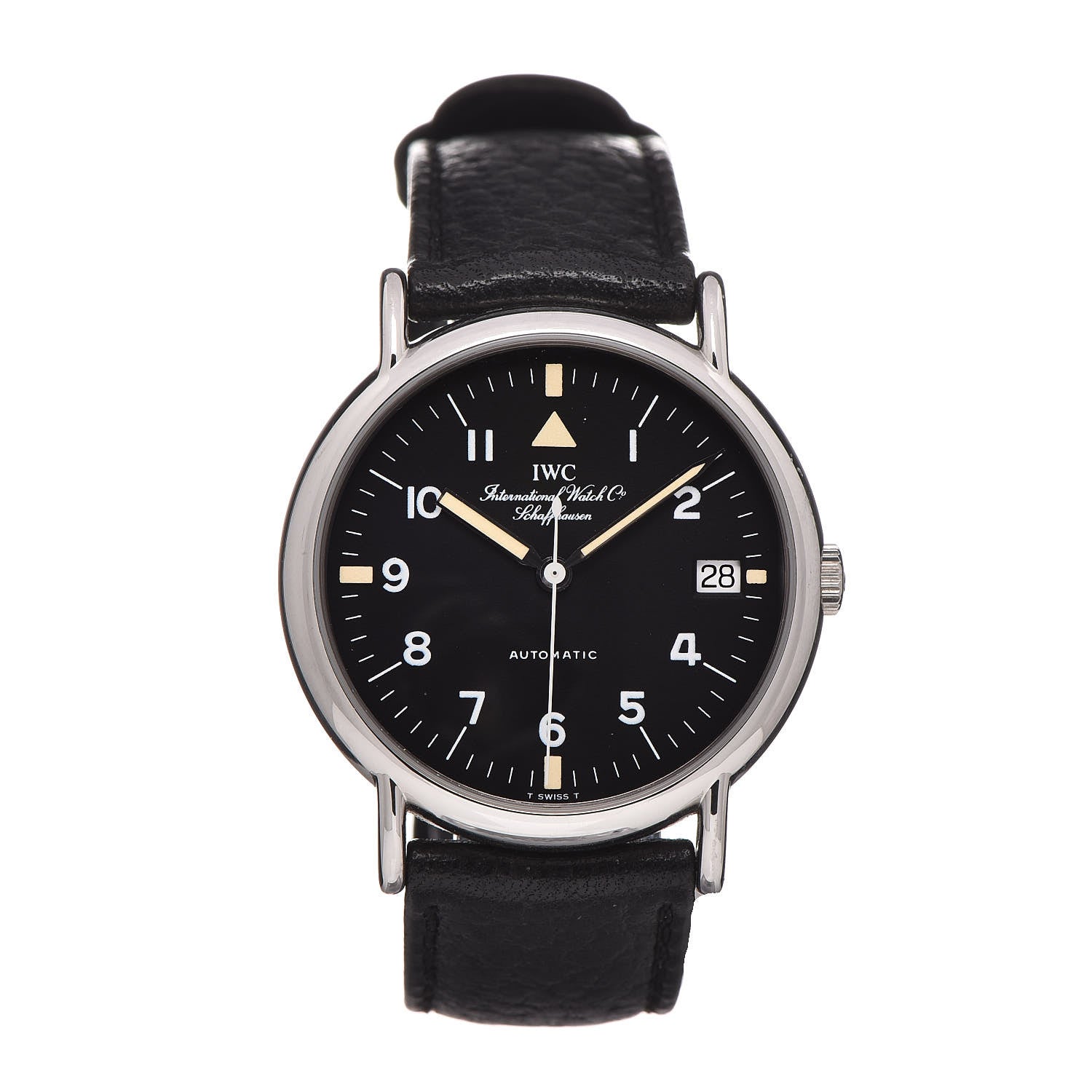 IWC Stainless Steel Calfskin 34mm Portofino Automatic Watch Black IW351326 1 of 6