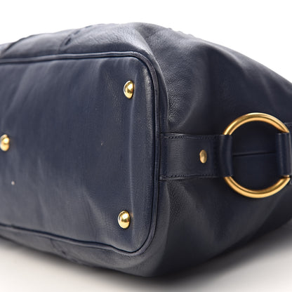 Saint Laurent Calfskin Large Muse Navy Blue 12 of 14