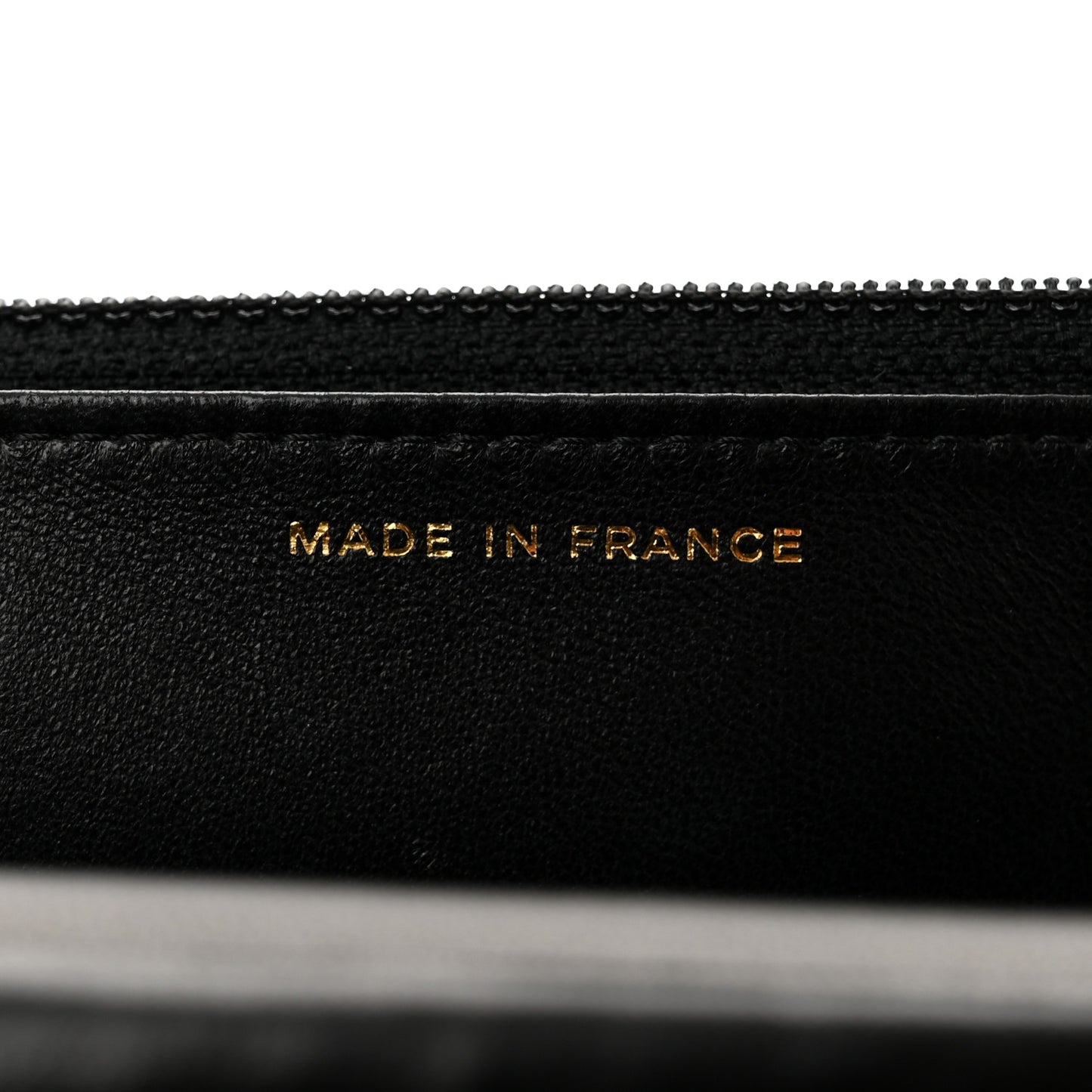 Lambskin Pyramid Wallet On Chain WOC Black