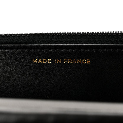 Chanel Lambskin Pyramid Wallet On Chain WOC Black 6 of 11