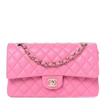 Chanel Caviar Quilted Medium Double Flap Pink 1 of 10