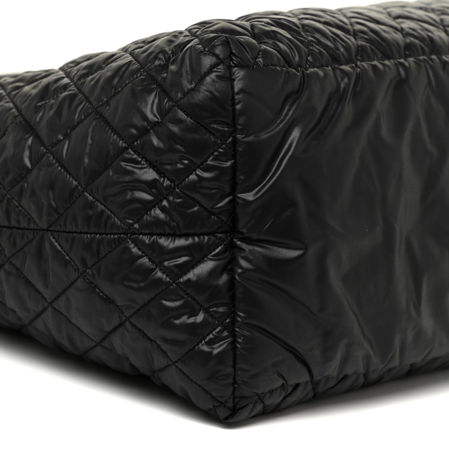 Chanel Nylon Quilted Large Coco Cocoon Tote Black 9 of 12