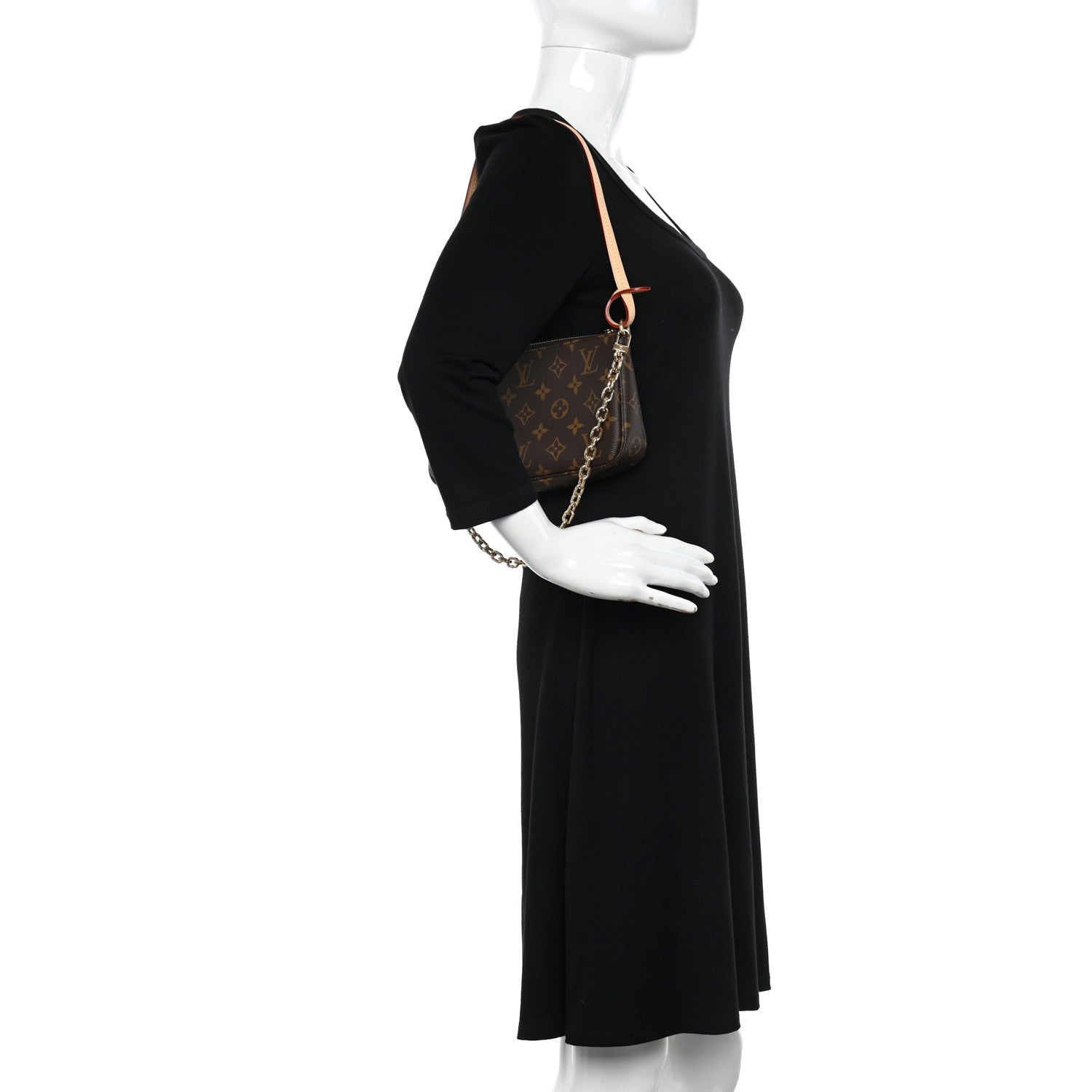 Louis Vuitton Monogram Chain Pochette Accessories 2 of 10