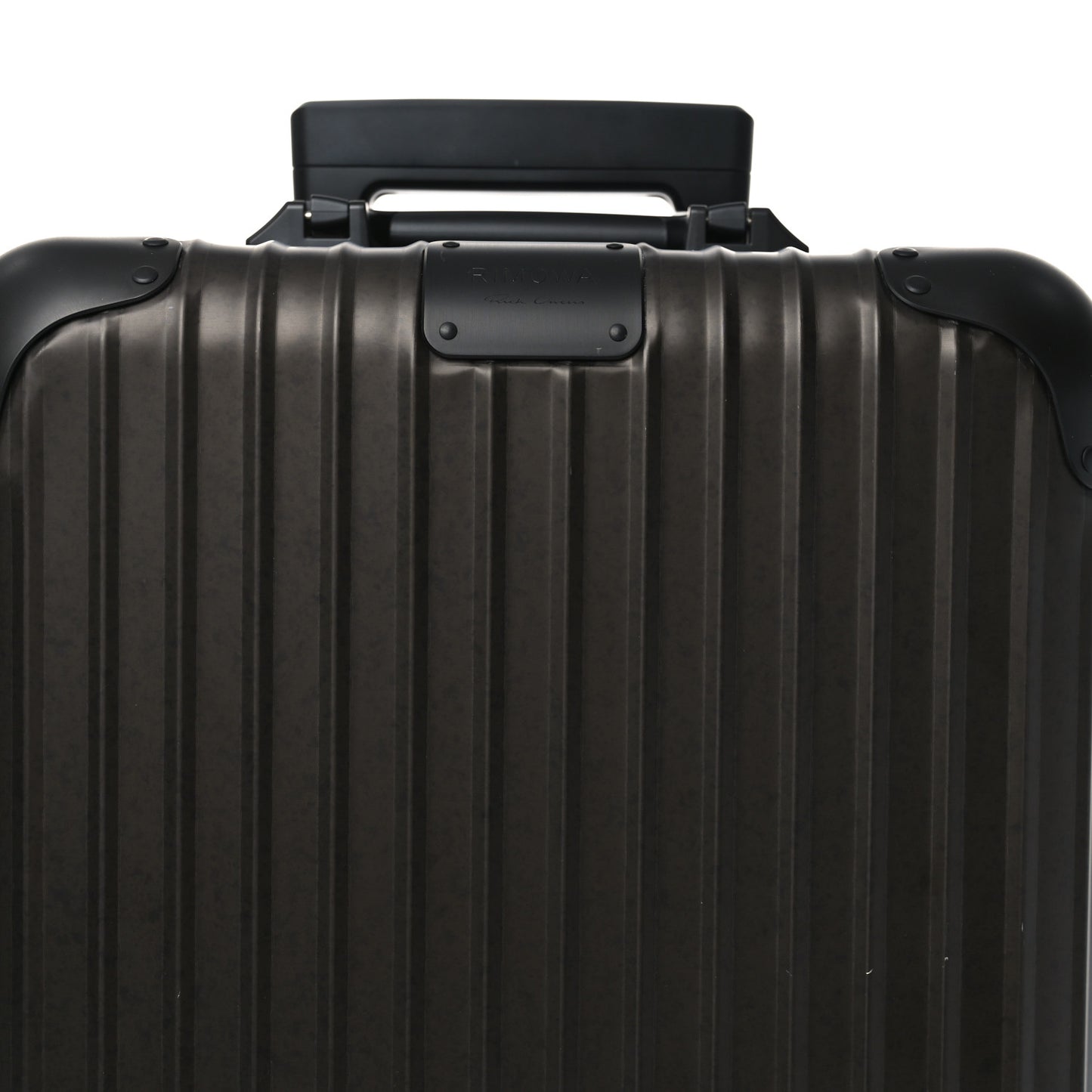 X RICK OWENS Aluminum Original Cabin Luggage Bronze