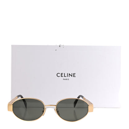 Celine Metal Triomphe 01 Sunglasses CL40235U Gold Green 7 of 8