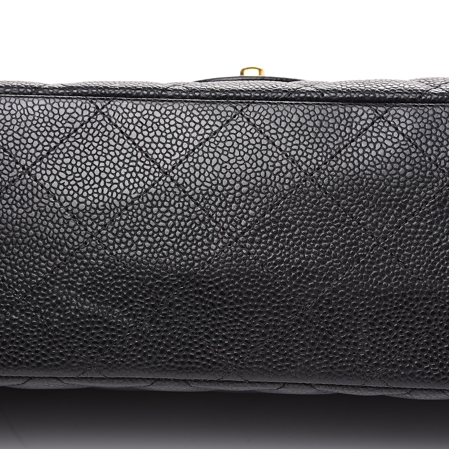 Caviar Quilted Maxi Double Flap Black