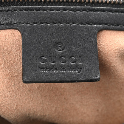 Gucci Calfskin Matelasse Medium GG Marmont Shoulder Bag Black 6 of 11