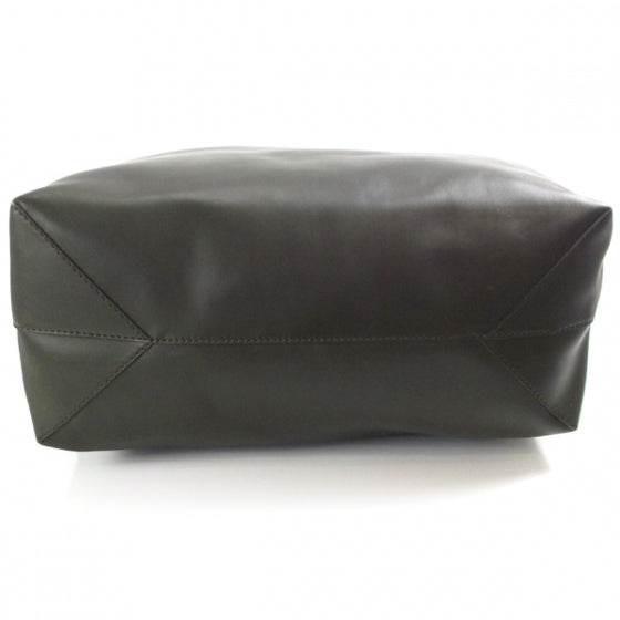 Gucci Leather Metal GG Tote Army Green 4 of 10