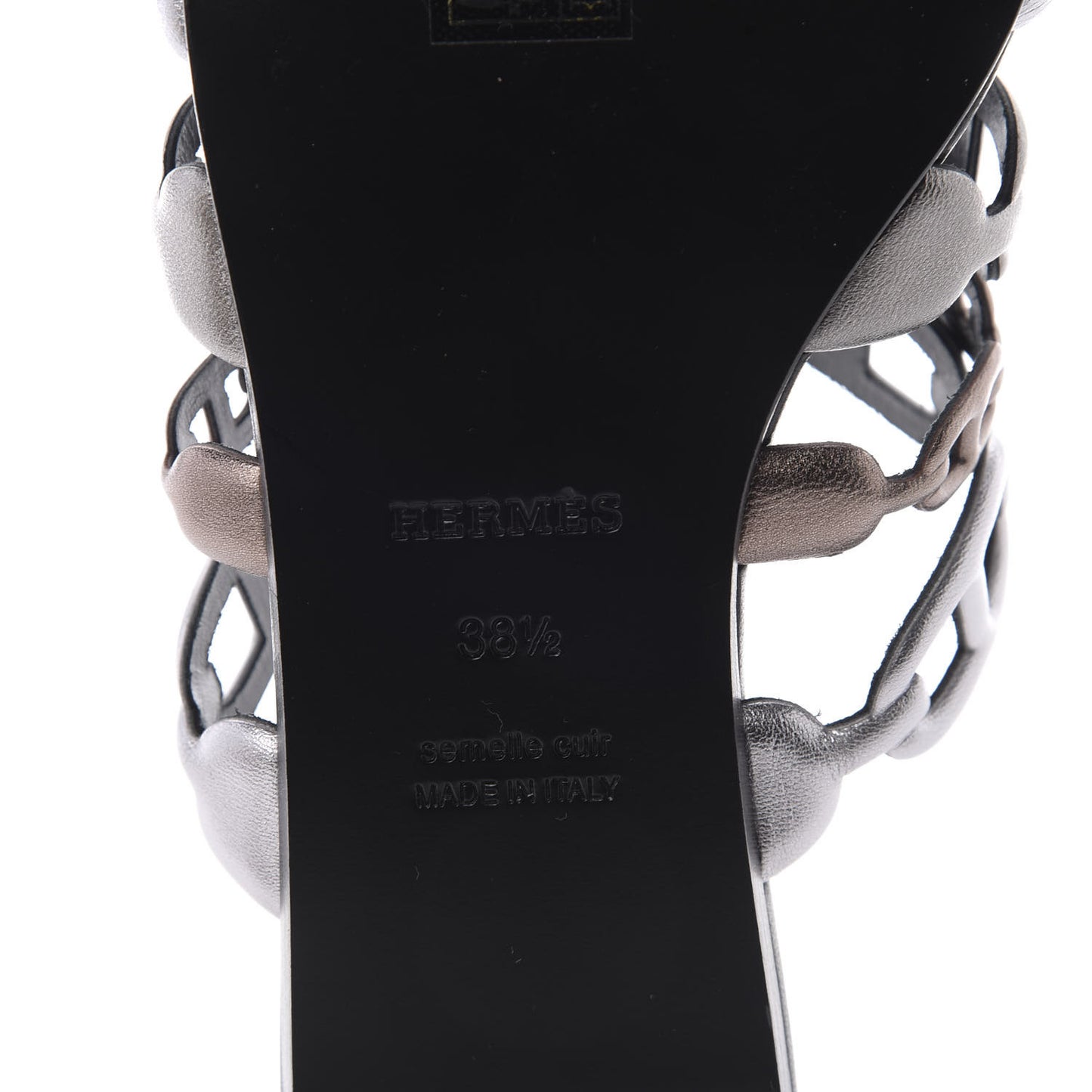 Metallic Nappa Thalassa Sandals 38.5 Multicolore Dore Vieilli