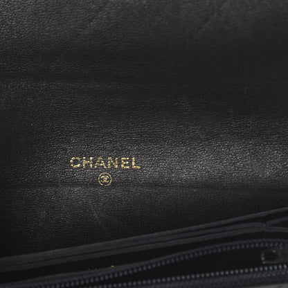 Chanel Lambskin Stitched Card Holder Black 5 of 7