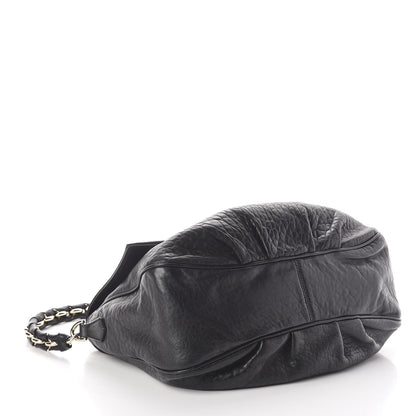 Fendi Crinkled Lambskin Mia Shoulder Flap Black 4 of 9