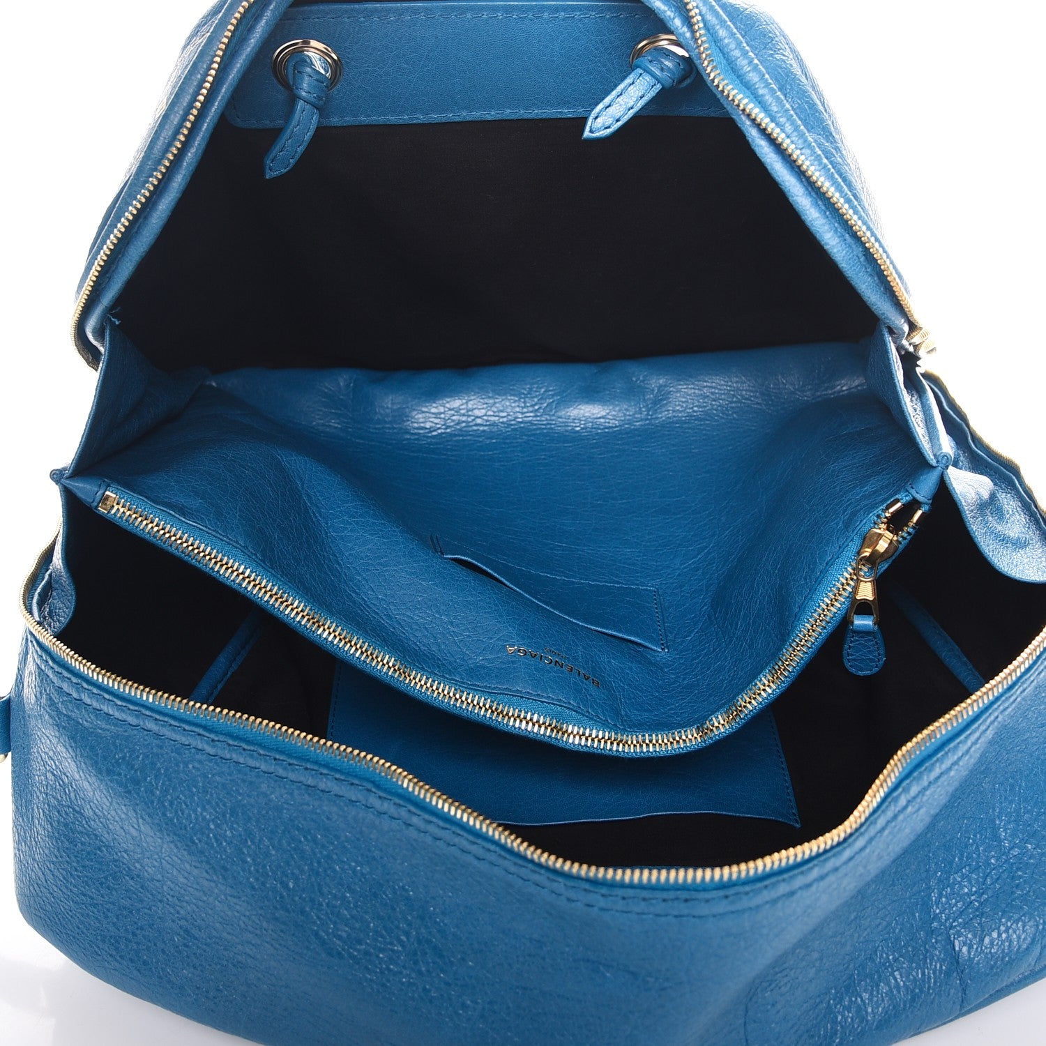 Balenciaga Agneau Medium Blanket Square Tote Bleu De Prusse 6 of 13