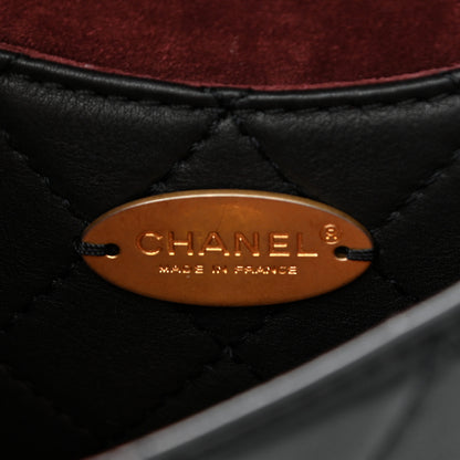 Chanel Calfskin Quilted Multi Pouching Flap And Coin Purse Black 5 of 10