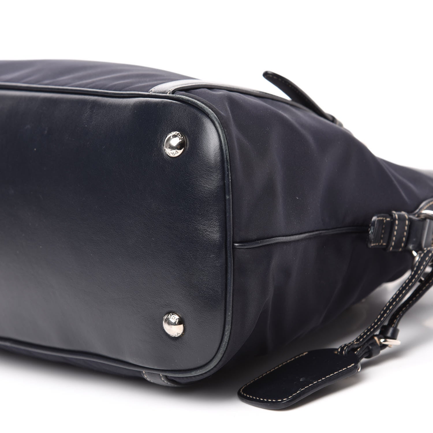 Prada Tessuto Nylon Soft Calf Tote 7 of 15
