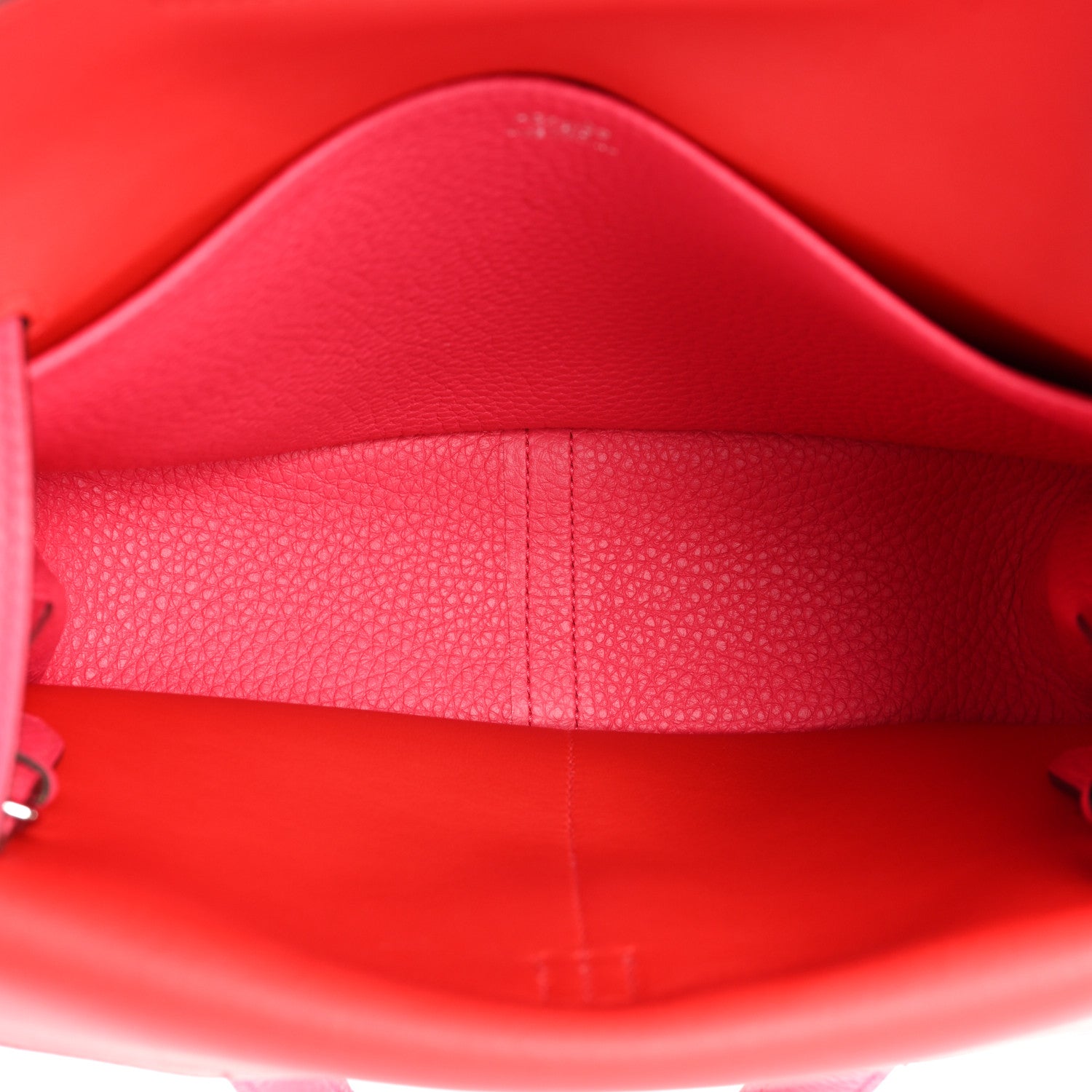 Hermes Taurillon Clemence Halzan 25 Rouge De Coeur Rose Extreme 5 of 9