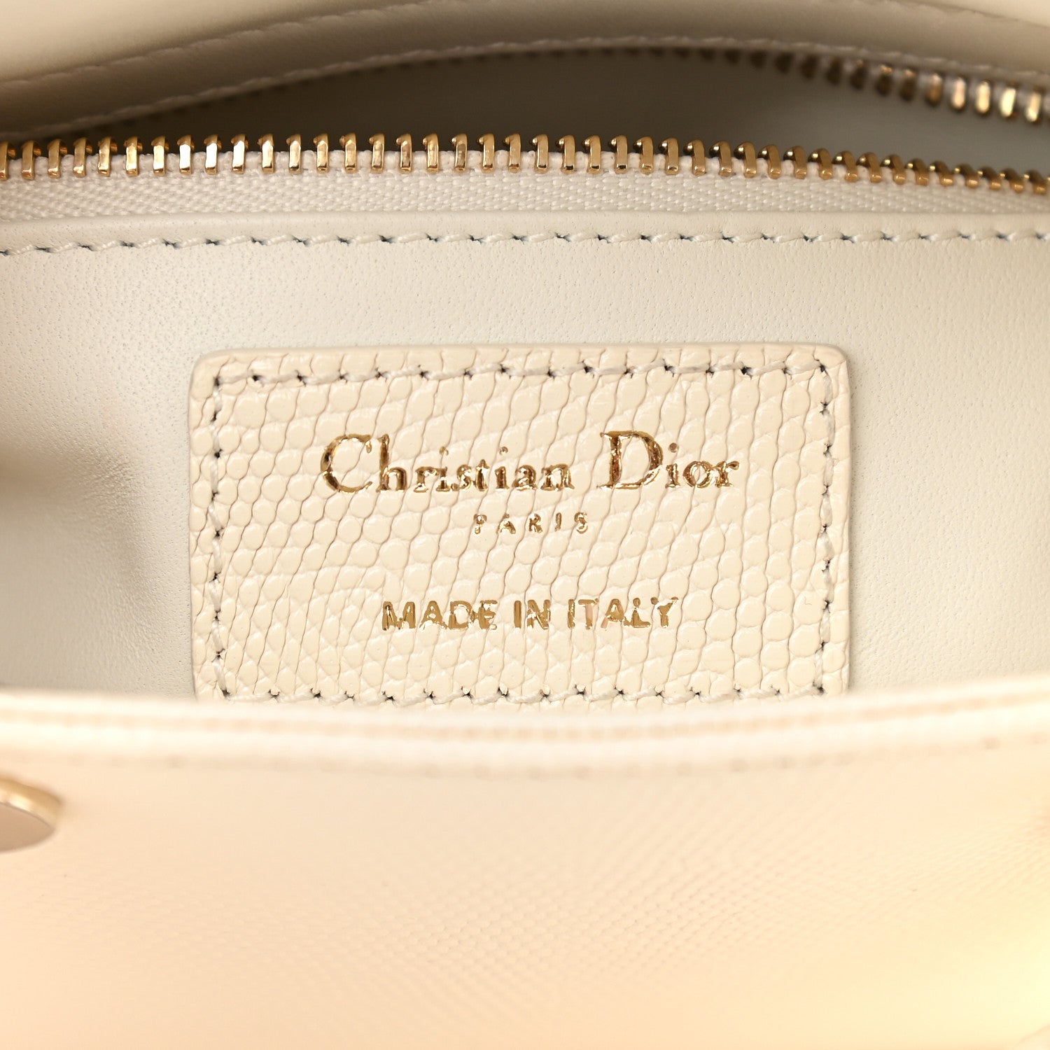 Christian Dior Lizard Mini Lady Dior White 5 of 7