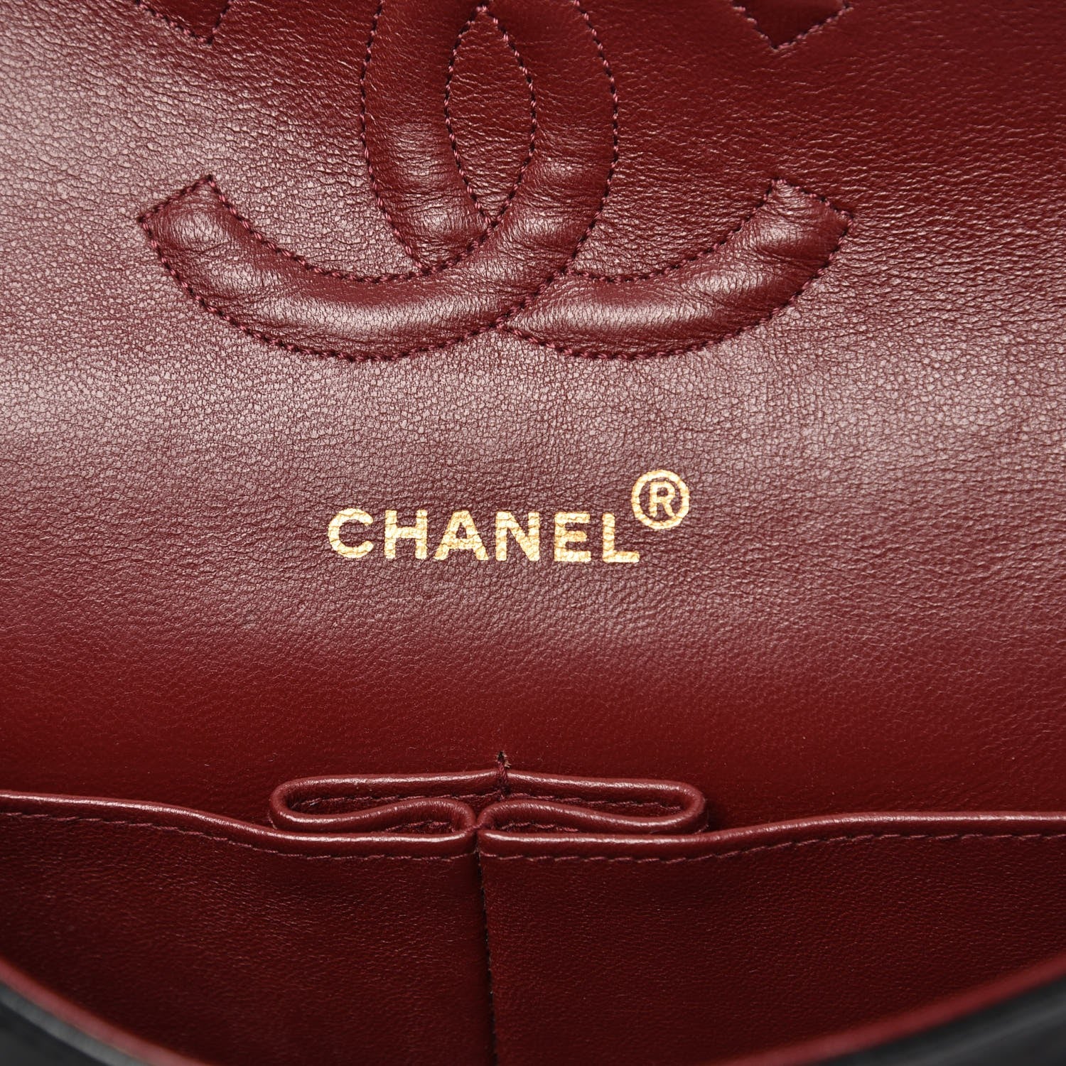 Chanel Lambskin Quilted Medium Double Flap Bag Black 5 of 13