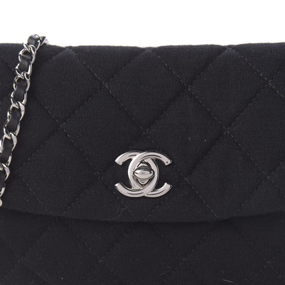 Chanel Jersey Quilted Mini Flap Black 10 of 10