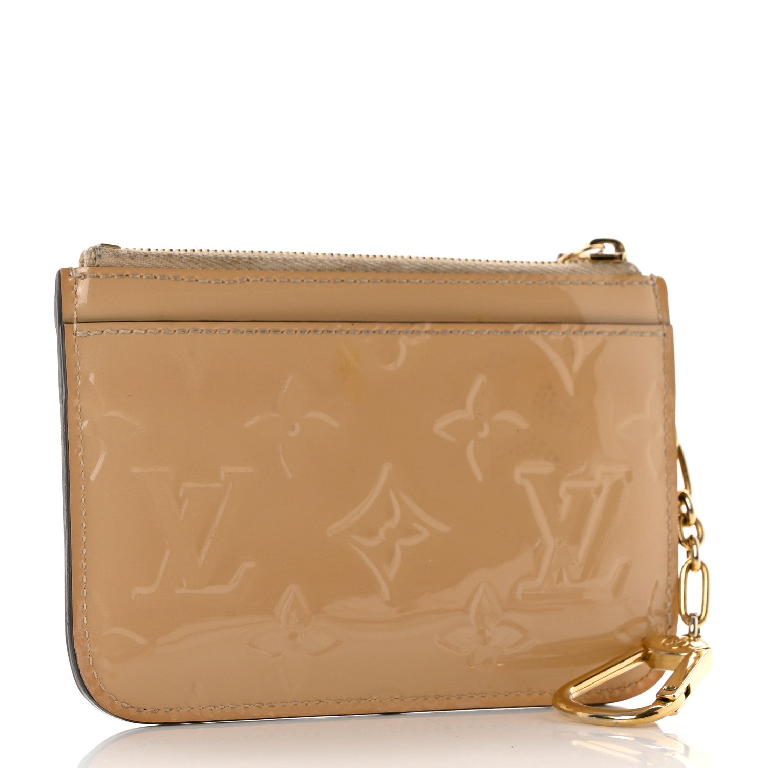 Louis Vuitton Vernis Key Pouch Blanc Corail 3 of 7