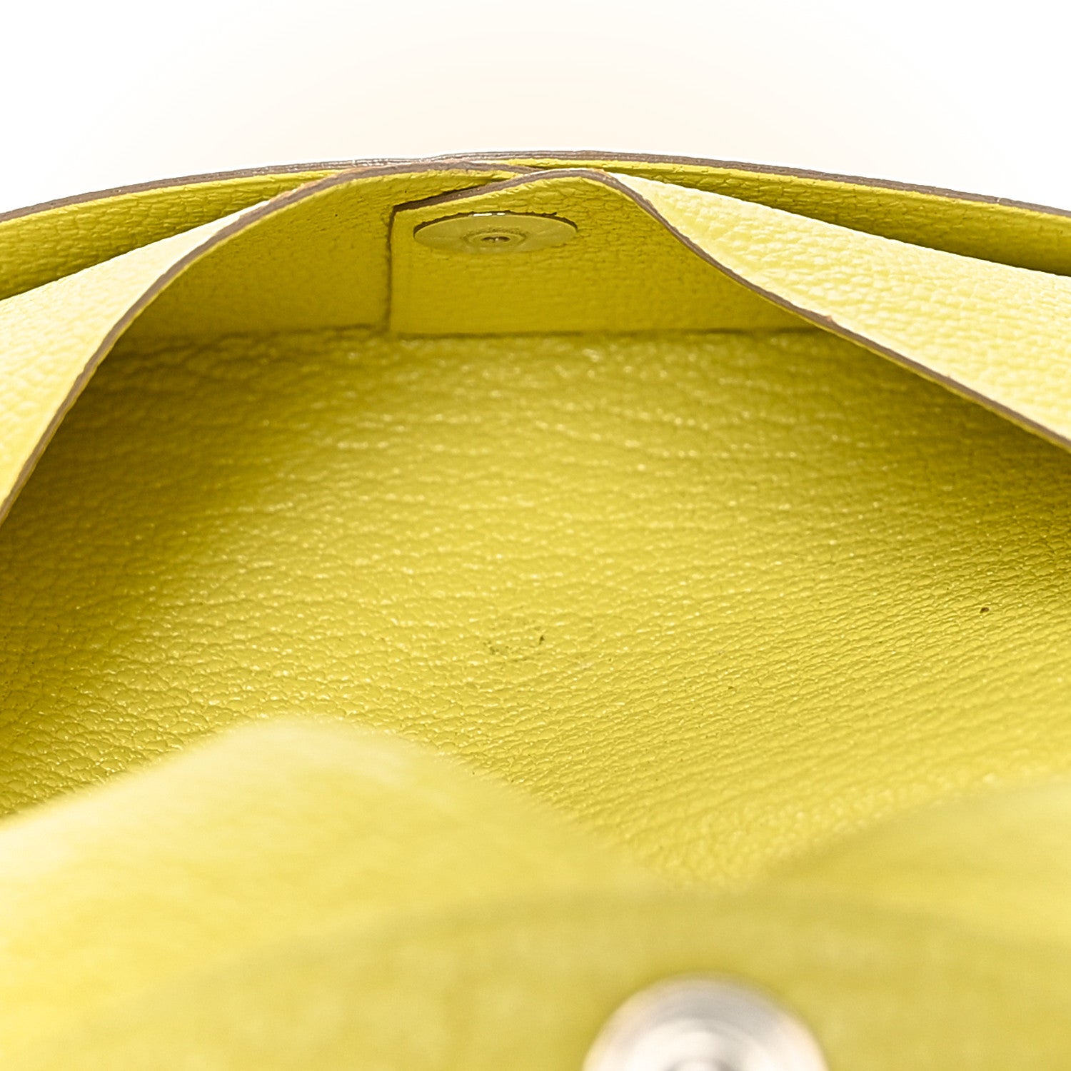 Hermes Chevre Mysore Calvi Card Case Lime 5 of 8