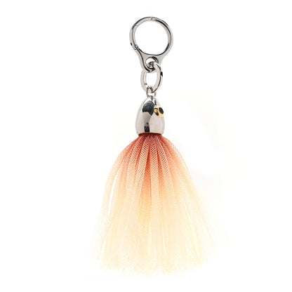Loewe Metal Viscose Fishing Lure Bag Charm Silver Orange 1 of 3