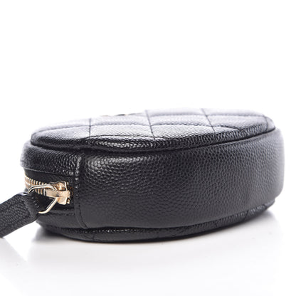 Chanel Caviar Quilted Zip Around Classic Coin Purse Black 8 of 10