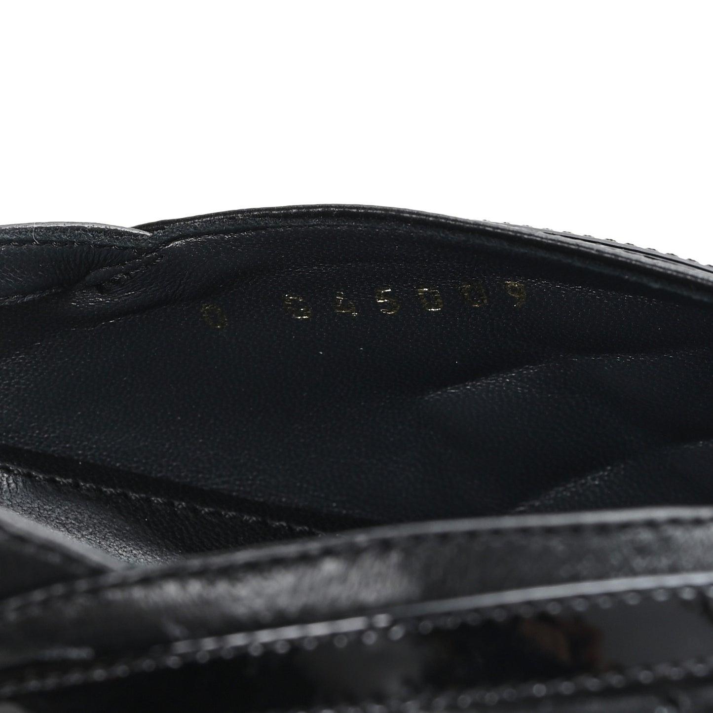 Lambskin Patent Quilted CC Platform Sandals 39.5 Black
