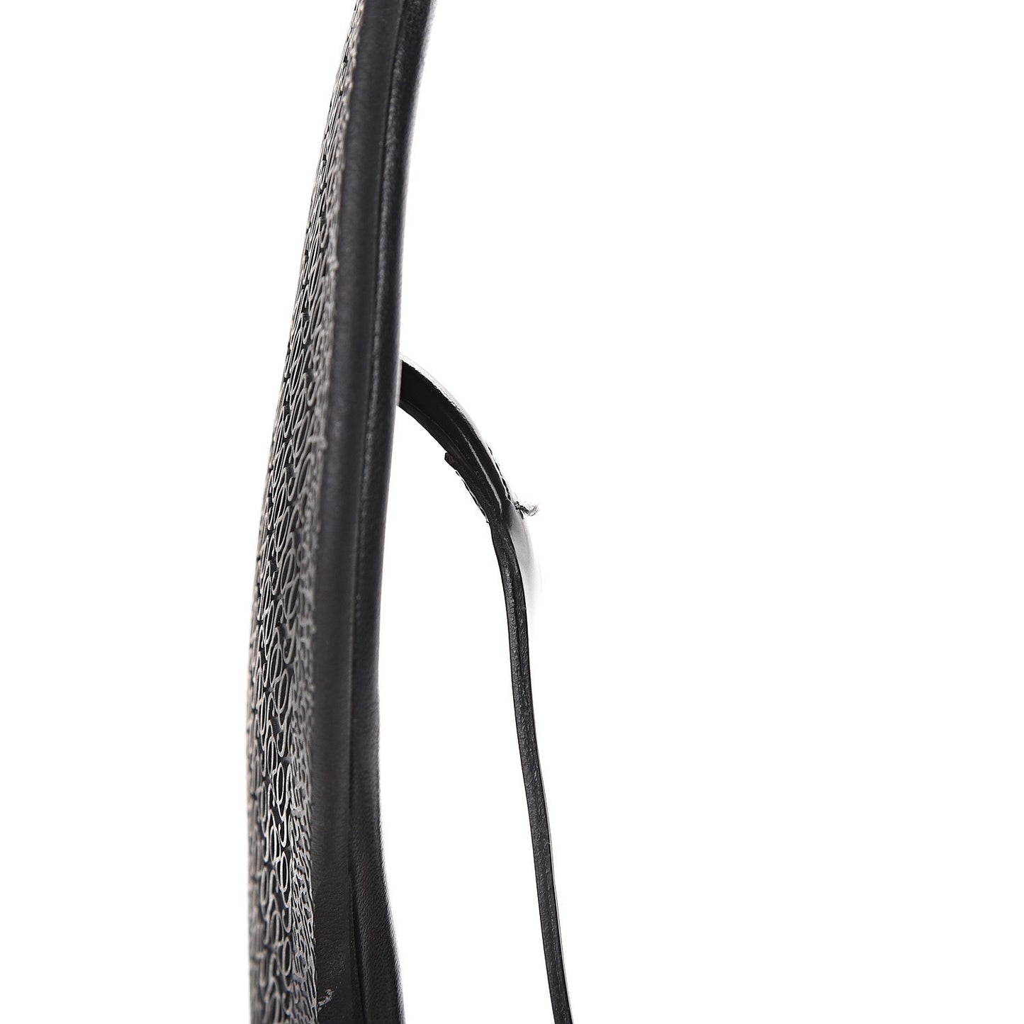 Calfskin Web Thong Sandals 39 Black