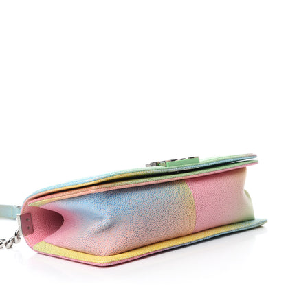 Chanel Caviar Quilted Medium Cuba Rainbow Boy Flap Multicolor 4 of 10