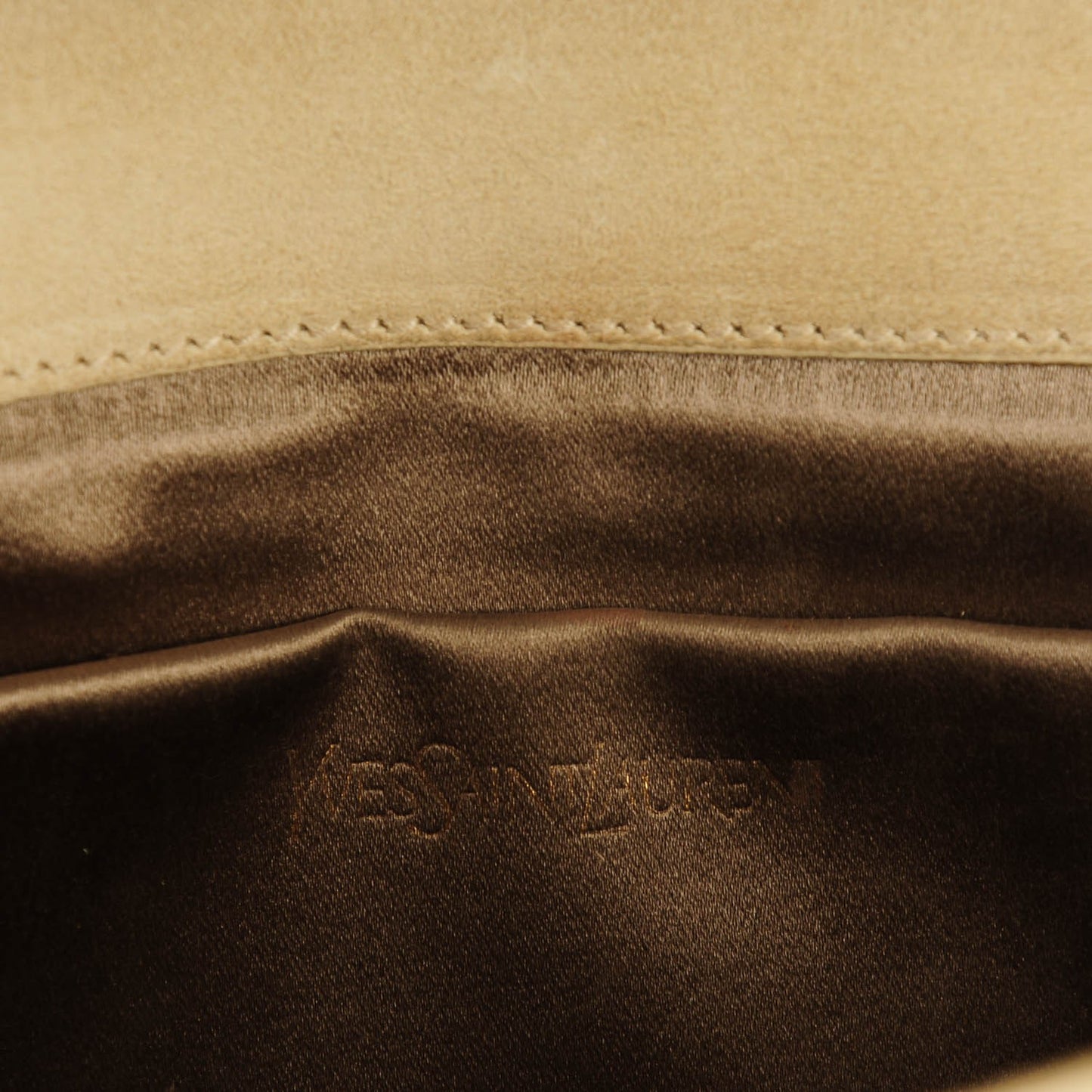 Patent Large Belle De Jour Clutch Champagne Gold