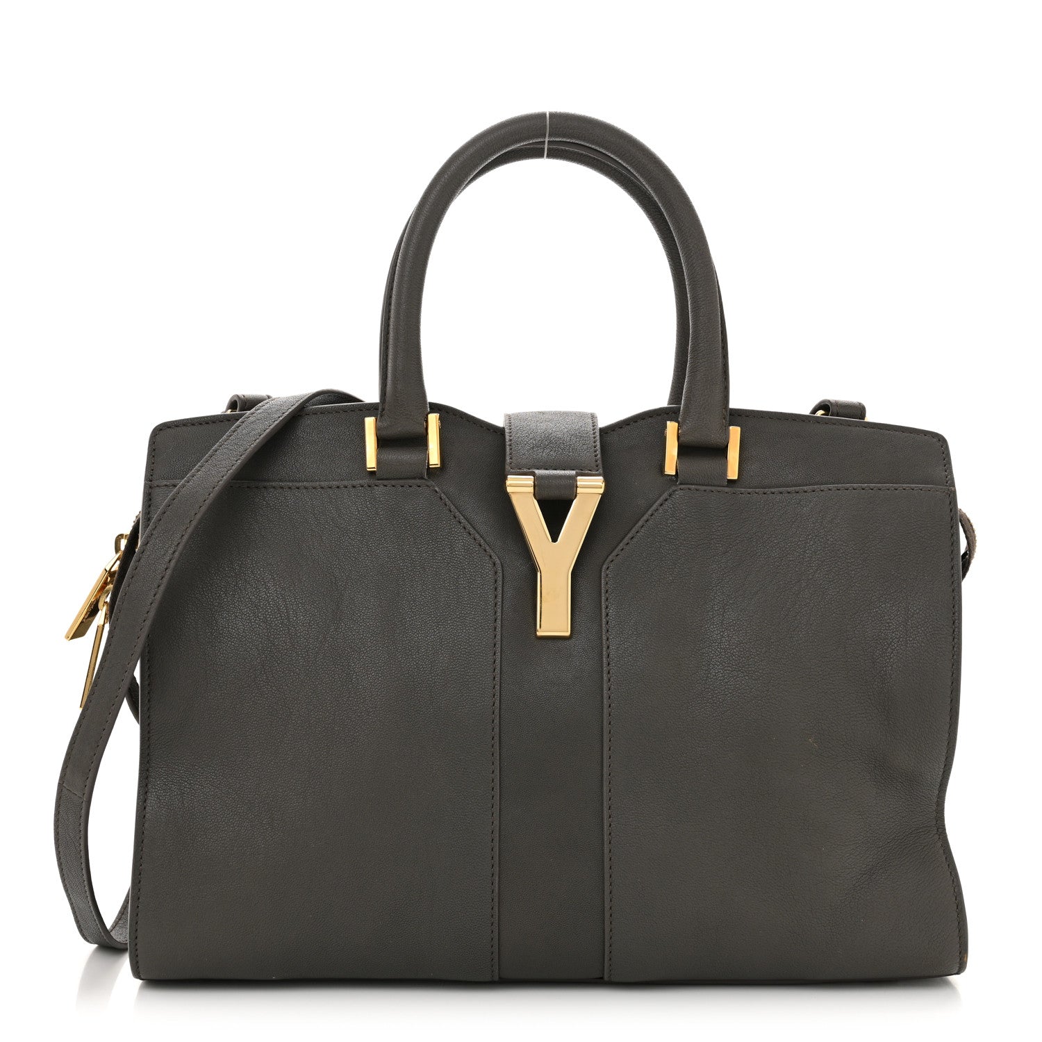 Saint Laurent Sheepskin Small Cabas Chyc Grey 1 of 13