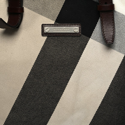 Burberry Canvas Mega Check Print Tote Beige 9 of 15
