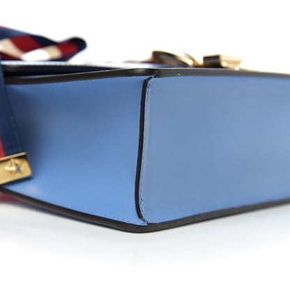 Gucci Calfskin Small Sylvie Shoulder Bag Clear Sky Blue 8 of 10