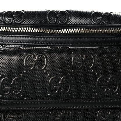 Gucci Calfskin GG Tennis Embossed Pocket Belt Bag Black 8 of 10