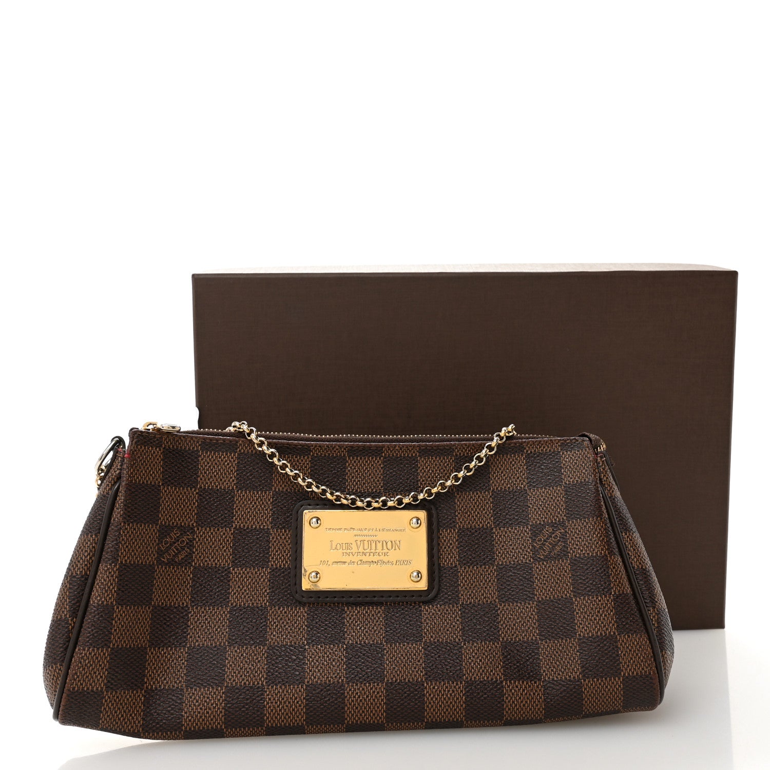 Louis Vuitton Damier Ebene Eva Clutch 11 of 11