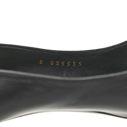 Chanel Patent Lambskin Cap Toe Pearl Pumps 39.5 Black 7 of 14