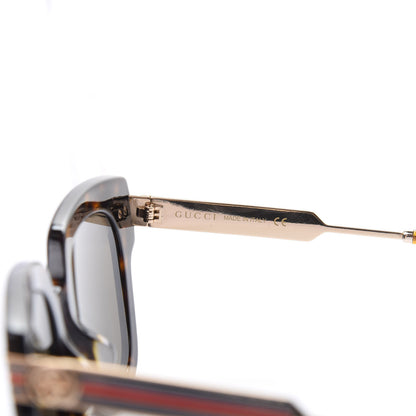 Gucci Acetate Square Frame Web GG0281SA Sunglasses Havana 6 of 8