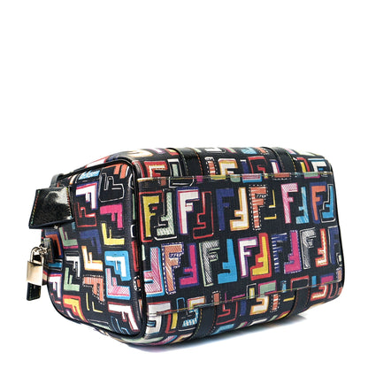 Fendi Zucca Spalmati Vitello FF Multicolor Forever Boston Multicolor Black 3 of 8