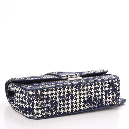 Christian Dior Tweed Medium Miss Dior Flap Black Blue 4 of 6
