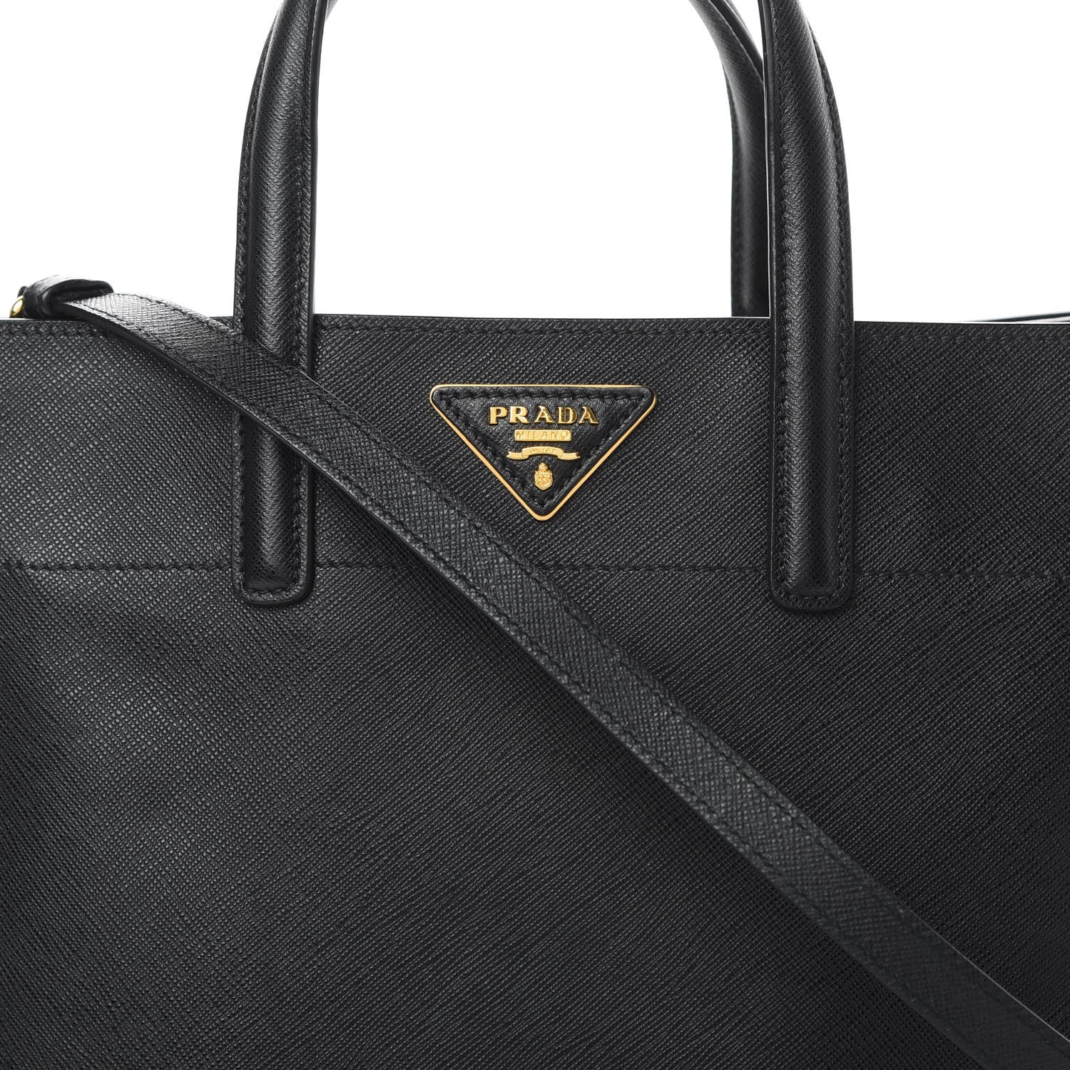 Prada Saffiano Soft Tote Black 9 of 14