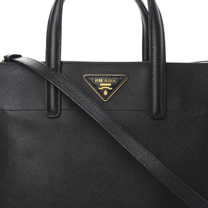 Prada Saffiano Soft Tote Black 9 of 14