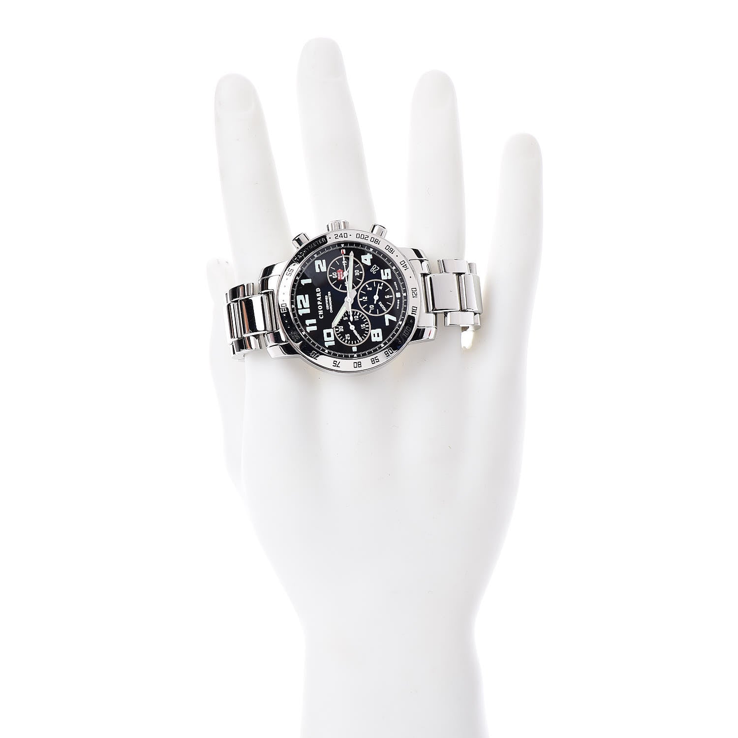 Chopard Stainless Steel 40mm Mille Miglia Chronograph Automatic Watch Black 2 of 5