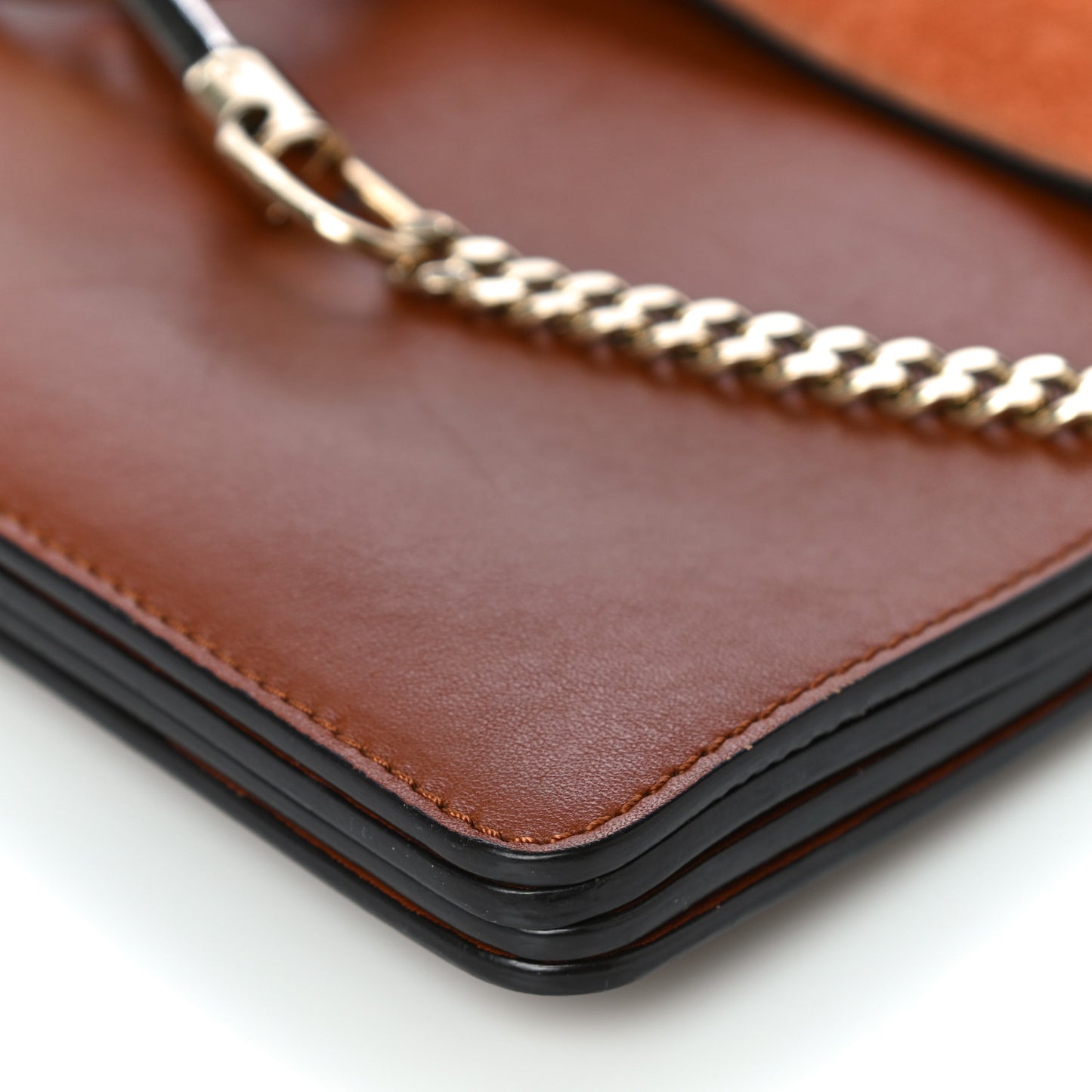 Suede Calfskin Medium Faye Shoulder Bag Tobacco