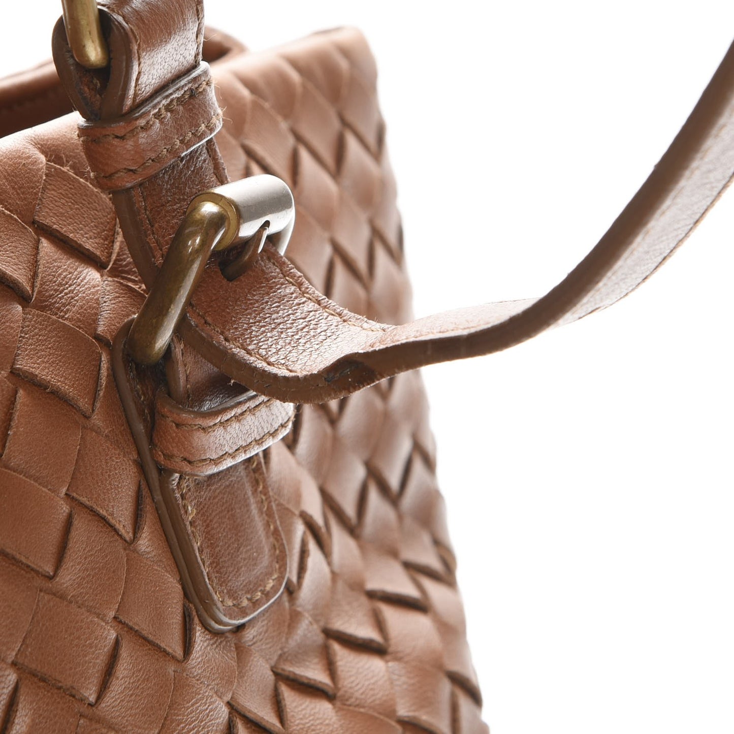 Nappa Intrecciato Medium Roma Tote Noce