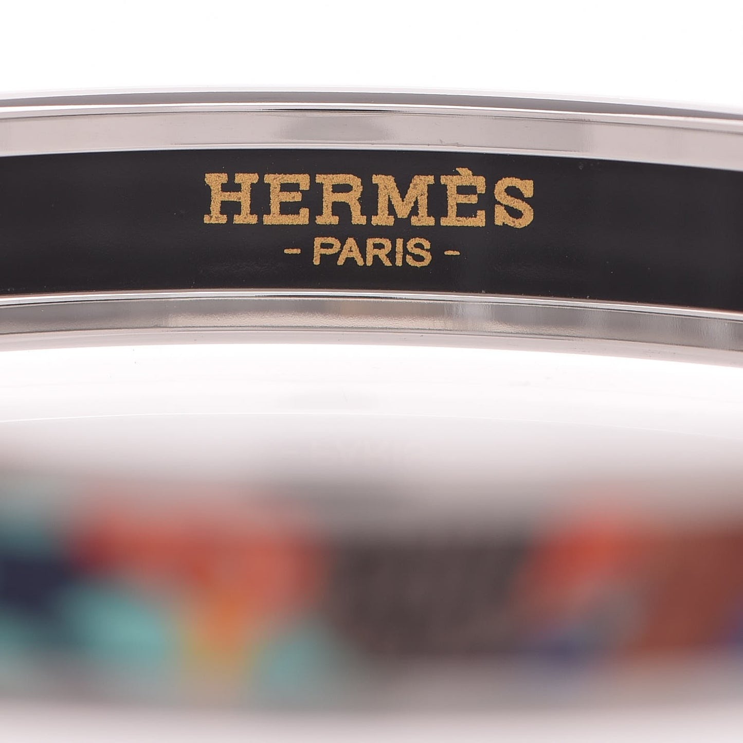 Enamel Printed Narrow Jungle Of Eden Bracelet 65 Pierres et Cactus