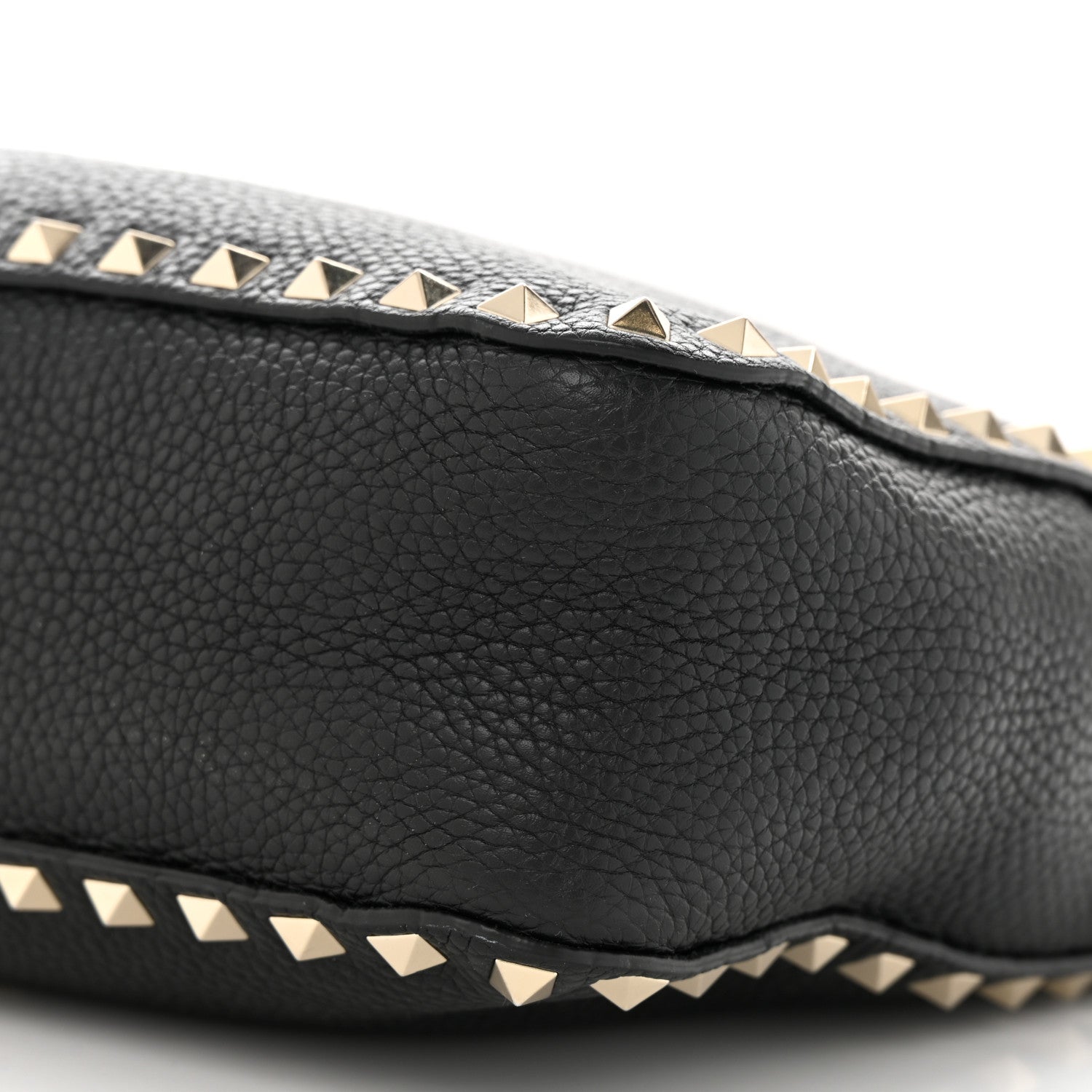 Valentino Garavani Pebbled Calfskin Small Rockstud Flip-Lock Messenger Bag Black 9 of 9