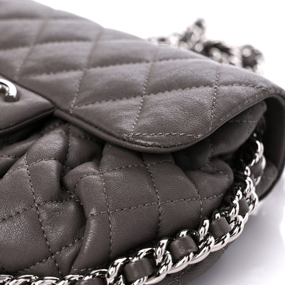 Chanel Washed Lambskin Quilted Mini Chain Around Flap Taupe 13 of 19