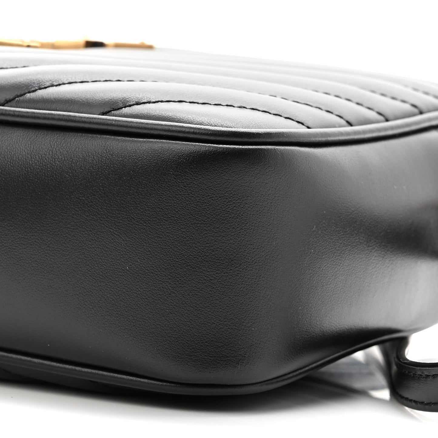 Calfskin Matelasse Monogram Lou Camera Bag Black