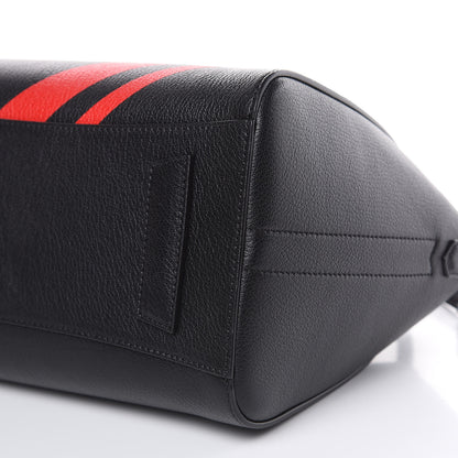 Givenchy Sugar Goatskin Striped Small Antigona Black Red 9 of 11